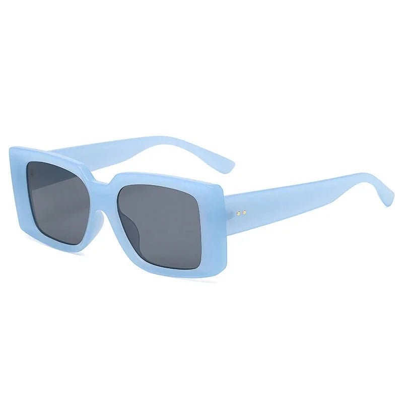 Leopard Spot Square Sunglasses | Lightweight Designer - Style Frames - HalleBeauty